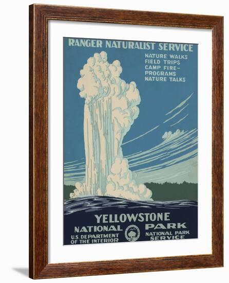 Yellowstone National Park, c.1938-null-Framed Giclee Print