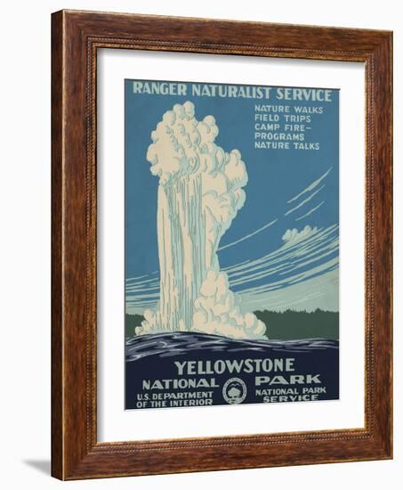 Yellowstone National Park, c.1938-null-Framed Art Print