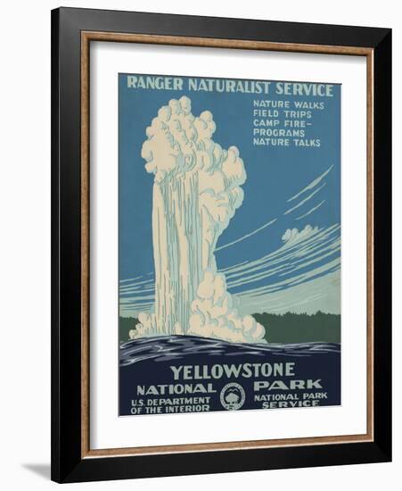 Yellowstone National Park, c.1938-null-Framed Art Print