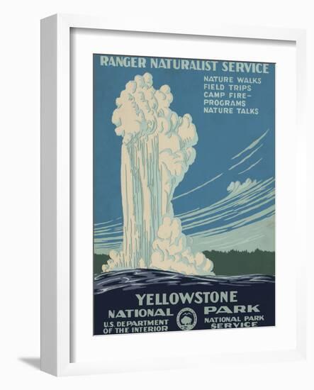 Yellowstone National Park, c.1938-null-Framed Art Print