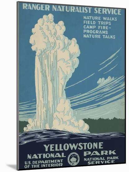 Yellowstone National Park, c.1938-null-Mounted Art Print