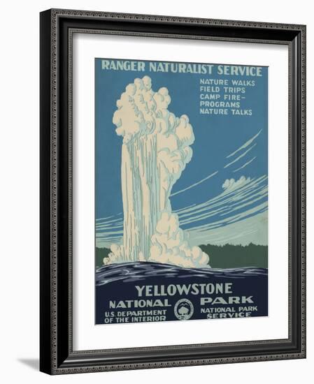 Yellowstone National Park, c.1938-null-Framed Art Print