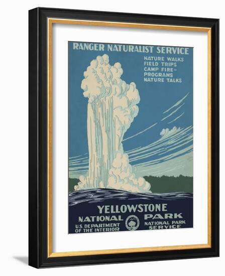 Yellowstone National Park, c.1938-null-Framed Art Print