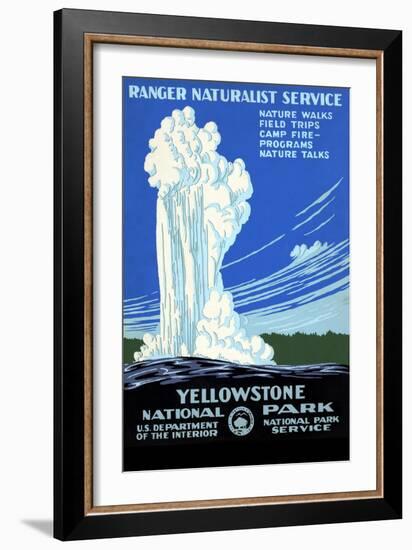 Yellowstone National Park, Ranger Naturalist Service-null-Framed Premium Giclee Print