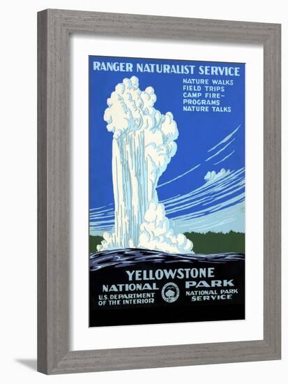 Yellowstone National Park, Ranger Naturalist Service-null-Framed Art Print