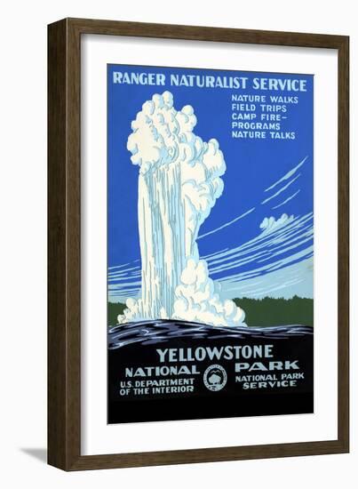 Yellowstone National Park, Ranger Naturalist Service-null-Framed Art Print