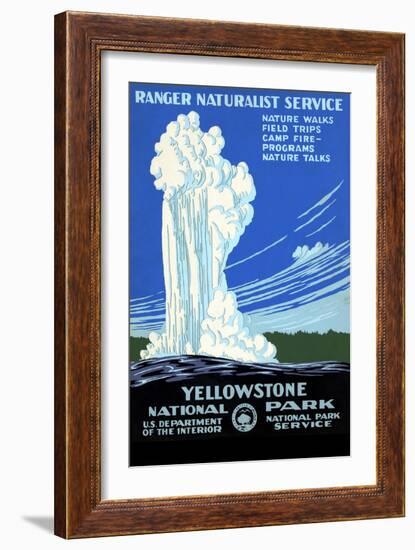 Yellowstone National Park, Ranger Naturalist Service-null-Framed Art Print