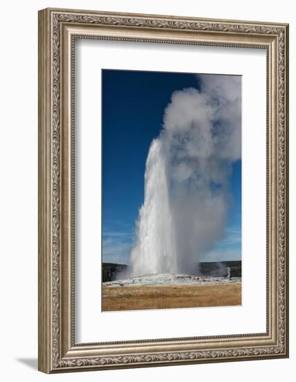 Yellowstone National Park, USA, Old Faithful.-Jolly Sienda-Framed Photographic Print