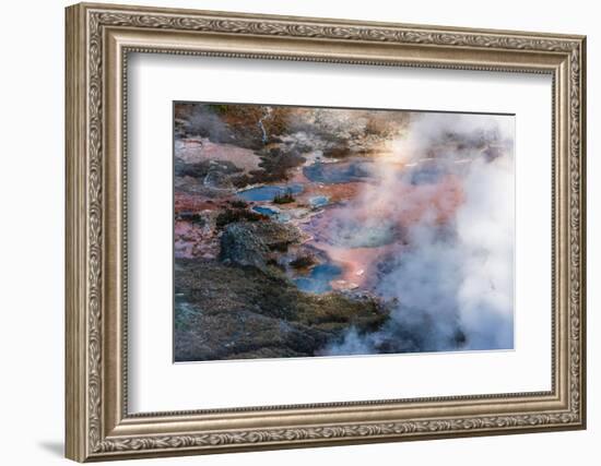 Yellowstone National Park, USA, Wyoming. Artists Paintpots.-Jolly Sienda-Framed Photographic Print