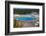 Yellowstone National Park, USA, Wyoming. Grand Prismatic Spring with tourist.-Jolly Sienda-Framed Photographic Print