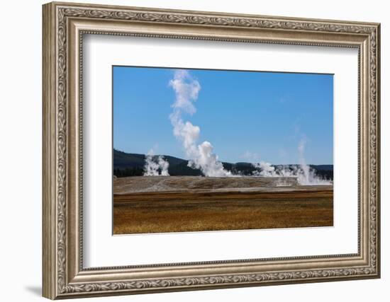 Yellowstone National Park, USA, Wyoming. Old Faithful-Jolly Sienda-Framed Photographic Print