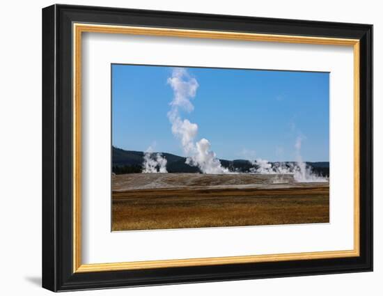 Yellowstone National Park, USA, Wyoming. Old Faithful-Jolly Sienda-Framed Photographic Print