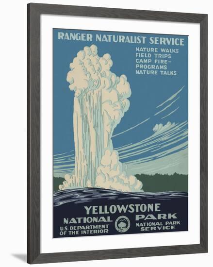 Yellowstone National Park-Vintage Reproduction-Framed Art Print