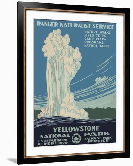 Yellowstone National Park-Vintage Reproduction-Framed Art Print