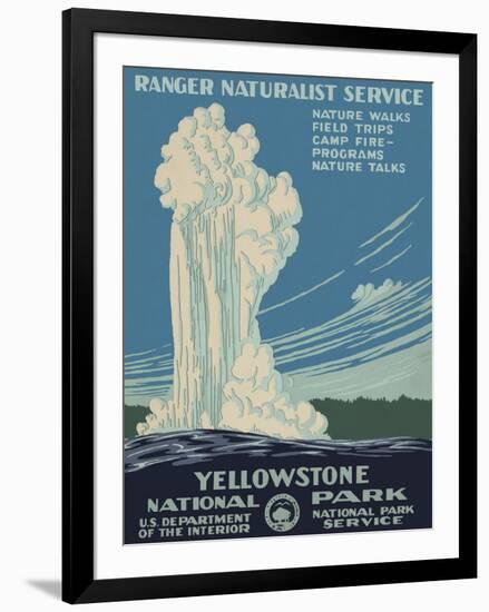 Yellowstone National Park-Vintage Reproduction-Framed Art Print