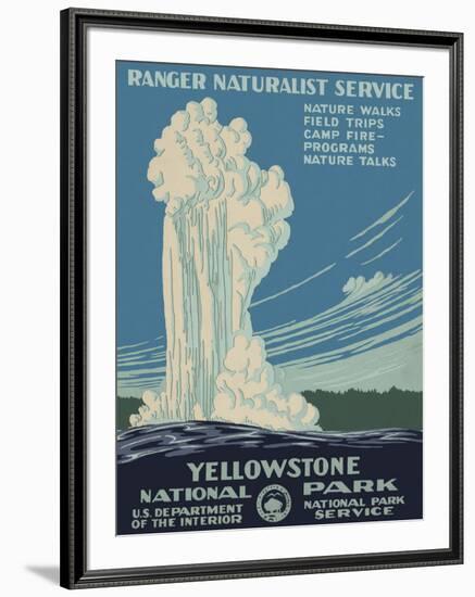 Yellowstone National Park-Vintage Reproduction-Framed Art Print