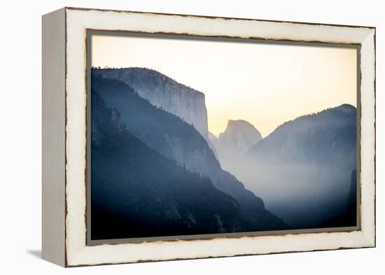 Yellowstone NP, California, USA: Grand View Over The Yosemite Valley While The Sun Is Rising-Axel Brunst-Framed Premier Image Canvas