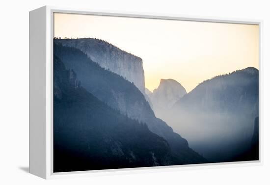 Yellowstone NP, California, USA: Grand View Over The Yosemite Valley While The Sun Is Rising-Axel Brunst-Framed Premier Image Canvas