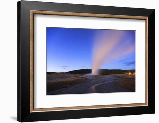 Yellowstone Old Faithful-Jason Savage-Framed Art Print