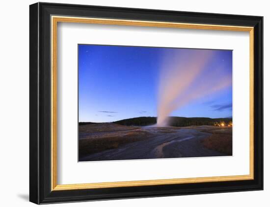 Yellowstone Old Faithful-Jason Savage-Framed Art Print