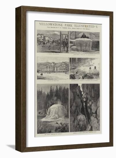 Yellowstone Park Illustrated, I-null-Framed Giclee Print