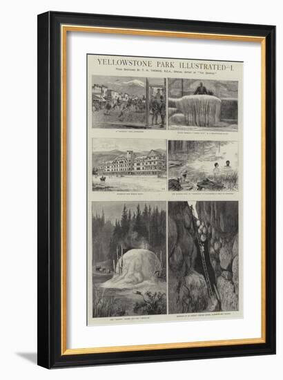 Yellowstone Park Illustrated, I-null-Framed Giclee Print