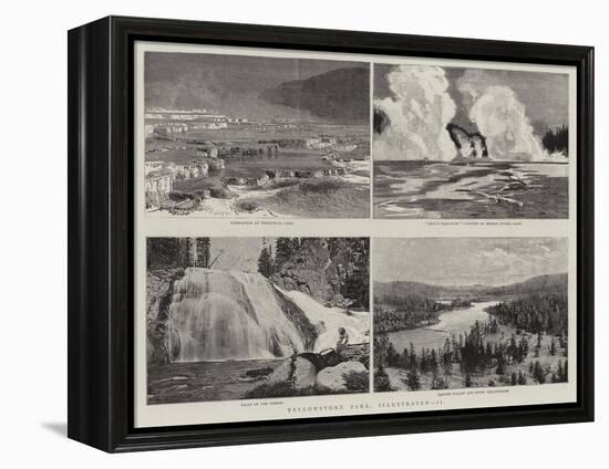 Yellowstone Park, Illustrated, II-null-Framed Premier Image Canvas