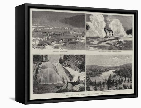 Yellowstone Park, Illustrated, II-null-Framed Premier Image Canvas