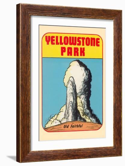 Yellowstone Park, Old Faithful, Montana-null-Framed Art Print