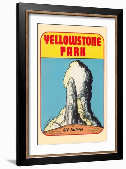 Yellowstone Park, Old Faithful, Montana-null-Framed Art Print