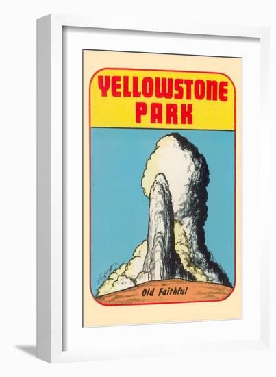 Yellowstone Park, Old Faithful, Montana-null-Framed Art Print