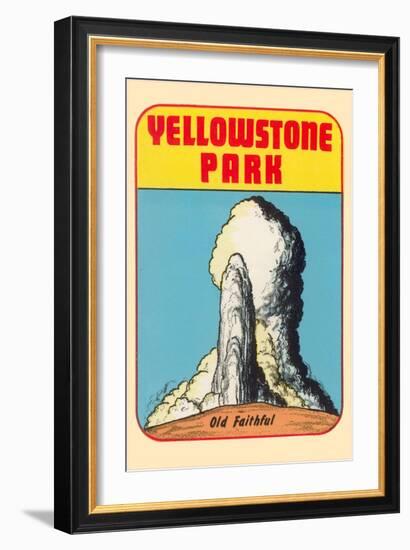 Yellowstone Park, Old Faithful, Montana-null-Framed Art Print