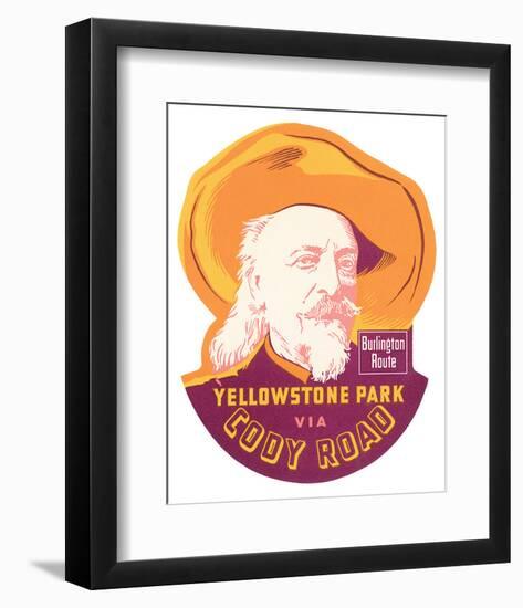 Yellowstone Park Via Cody Road-null-Framed Art Print