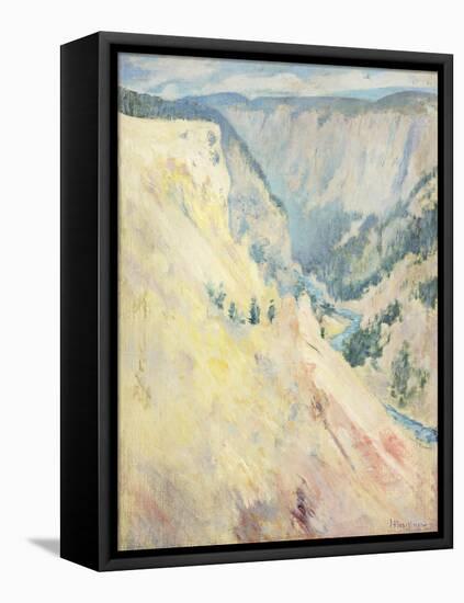 Yellowstone Park-John Henry Twachtman-Framed Premier Image Canvas