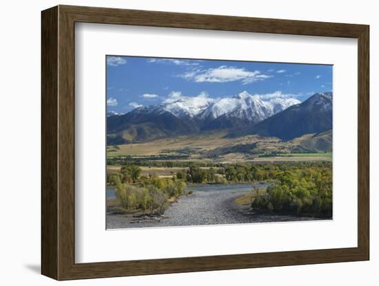 Yellowstone River, Absaroka Mountains, Montana.-Alan Majchrowicz-Framed Photographic Print