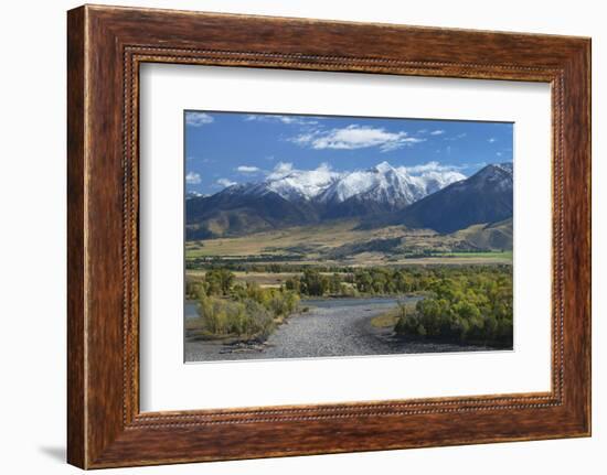 Yellowstone River, Absaroka Mountains, Montana.-Alan Majchrowicz-Framed Photographic Print