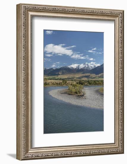 Yellowstone River, Absaroka Mountains, Montana.-Alan Majchrowicz-Framed Photographic Print