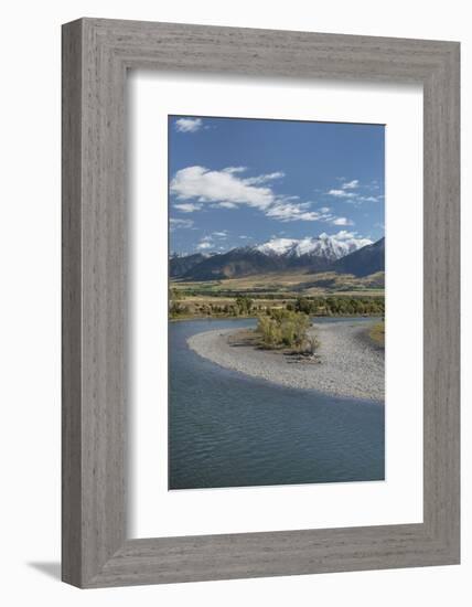 Yellowstone River, Absaroka Mountains, Montana.-Alan Majchrowicz-Framed Photographic Print