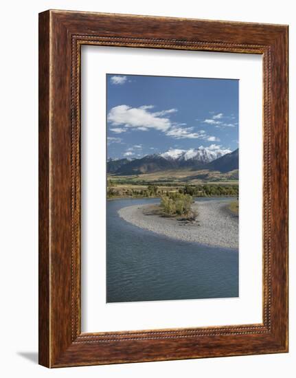 Yellowstone River, Absaroka Mountains, Montana.-Alan Majchrowicz-Framed Photographic Print