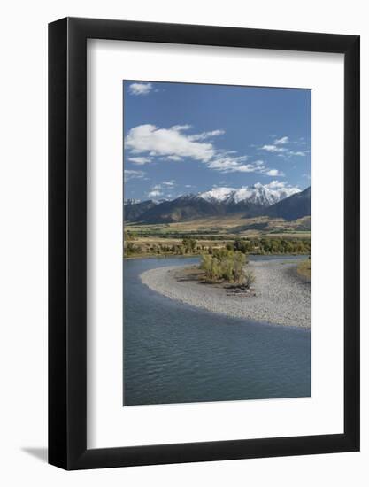 Yellowstone River, Absaroka Mountains, Montana.-Alan Majchrowicz-Framed Photographic Print