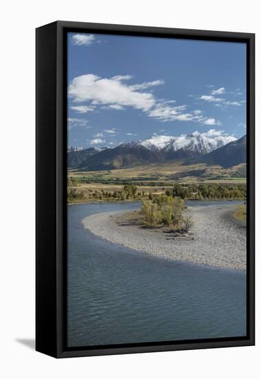 Yellowstone River, Absaroka Mountains, Montana.-Alan Majchrowicz-Framed Premier Image Canvas