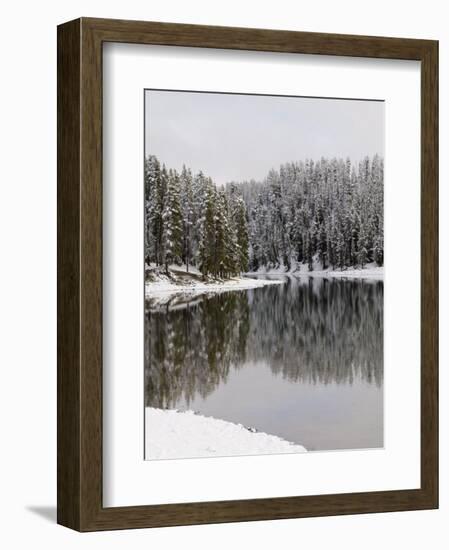 Yellowstone River in Winter, Yellowstone National Park, UNESCO World Heritage Site, Wyoming, USA-Pitamitz Sergio-Framed Photographic Print