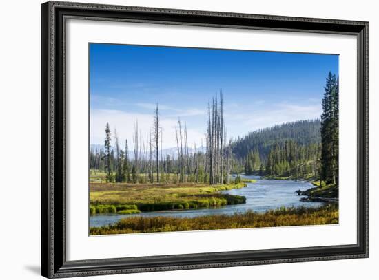 Yellowstone River, Yellowstone National Park, Wyoming, Usa-John Warburton-lee-Framed Photographic Print