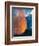 Yelowstone, Wy: White Dome Geyser Erupting with the Sun Setting Behind It-Brad Beck-Framed Photographic Print