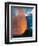Yelowstone, Wy: White Dome Geyser Erupting with the Sun Setting Behind It-Brad Beck-Framed Photographic Print