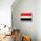 Yemen Flag Design with Wood Patterning - Flags of the World Series-Philippe Hugonnard-Framed Stretched Canvas displayed on a wall