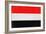 Yemen Flag Design with Wood Patterning - Flags of the World Series-Philippe Hugonnard-Framed Art Print