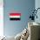 Yemen Flag Design with Wood Patterning - Flags of the World Series-Philippe Hugonnard-Mounted Art Print displayed on a wall