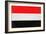 Yemen Flag Design with Wood Patterning - Flags of the World Series-Philippe Hugonnard-Framed Art Print