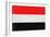 Yemen Flag Design with Wood Patterning - Flags of the World Series-Philippe Hugonnard-Framed Premium Giclee Print